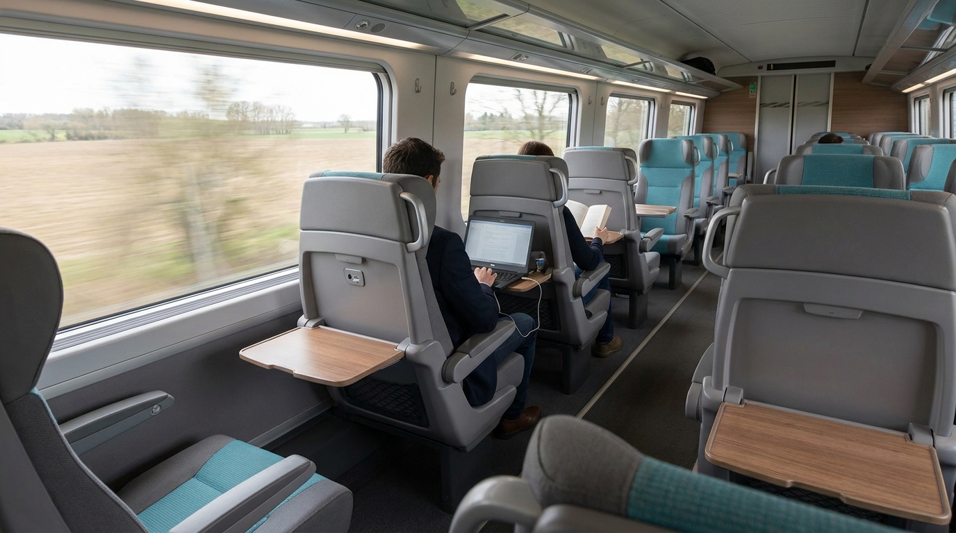 Intérieur d'un TGV Duplex moderne